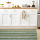 annie selke Caravan Stripe Machine Washable Rug 4'x6'