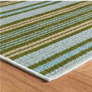 annie selke Caravan Stripe Machine Washable Rug 4'x6'