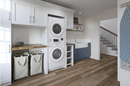 White Commercial Laundry Center with 3.1 cu. ft. Washer and 6.7 cu. ft. 240-Volt Electric Vented Dryer