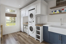 White Commercial Laundry Center with 3.1 cu. ft. Washer and 6.7 cu. ft. 240-Volt Electric Vented Dryer