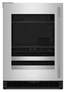 KitchenAid 4.8 Cu. Ft. 24-Inch Beverage Center with 14-Wine Bottle Capacity and Metal-Front Racks in Stainless Steel