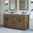 OVE Decors Alonso Bath Double Sink Vanity 60" in Brown