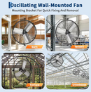 Garvee 20 Inch Wall Mount Fan 4800 CFM 3 Speeds