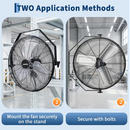 Garvee 20 Inch Wall Mount Fan 4800 CFM 3 Speeds