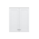 Project Source 23.1-in x 28-in x 6.5-in True White Bathroom Wall Cabinet