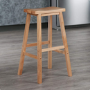 Winsome Satori Saddle Seat Counter Stool, Natural, 29"