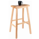 Winsome Satori Saddle Seat Counter Stool, Natural, 29"