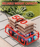 Garvee Steel Garden Cart 500 LBS Capacity 34x18 Inch Mesh Utility Wagon Red