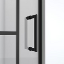 DreamLine Unidoor Toulon Matte Black 30-in W x 72-in H Frameless Clear Glass Hinged Shower door