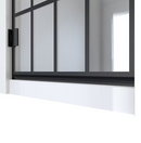 DreamLine Unidoor Toulon Matte Black 30-in W x 72-in H Frameless Clear Glass Hinged Shower door