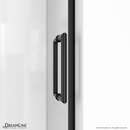 DreamLine Unidoor Toulon Matte Black 30-in W x 72-in H Frameless Clear Glass Hinged Shower door