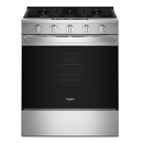 Whirlpool 30-in 5 burners 5-cu ft Air Fry Convection Oven Slide-In Natural Gas Range ( Fingerprint Resistant Stainless Steel )