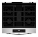 Whirlpool 30-in 5 burners 5-cu ft Air Fry Convection Oven Slide-In Natural Gas Range ( Fingerprint Resistant Stainless Steel )