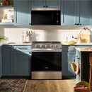 Whirlpool 30-in 5 burners 5-cu ft Air Fry Convection Oven Slide-In Natural Gas Range ( Fingerprint Resistant Stainless Steel )