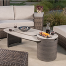 SunVilla Middleton 7-piece Fire Outdoor Patio Sectional Seating Set