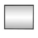 allen + roth 30-in x 36-in Framed Rectangle Bathroom Vanity Mirror (Black)