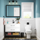 allen + roth 30-in x 36-in Framed Rectangle Bathroom Vanity Mirror (Black)