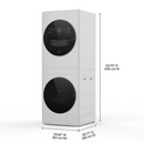 Compact ENERGY STAR® Ventless Heat Pump Laundry Tower with 2.7-cu ft Washer and Electric 4.3-cu ft Dryer