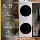 Compact ENERGY STAR® Ventless Heat Pump Laundry Tower with 2.7-cu ft Washer and Electric 4.3-cu ft Dryer