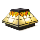 Classy Caps Wellington Solar Post Cap - Stained Glass