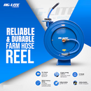AG-LITE Retractable Water Hose Reel Steel 100-ft Wall-mount Hose Reel
