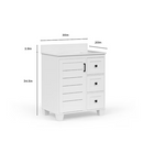 allen + roth Rigsby 30-in White Undermount Single Sink Bathroom Vanity with White Engineered Marble Top (Fully Assembled)
