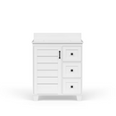 allen + roth Rigsby 30-in White Undermount Single Sink Bathroom Vanity with White Engineered Marble Top (Fully Assembled)