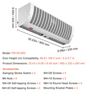 VEVOR 36" Industrial Air Door Blower Large Room 110-Volt White Through-the-Wall Air Conditioner