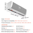 VEVOR 36" Industrial Air Door Blower Large Room 110-Volt White Through-the-Wall Air Conditioner