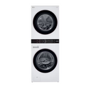 LG WashTower 4.5-cu ft Front load Washer and 7.4-cu ft Gas Dryer Stacked Laundry Center ( White )