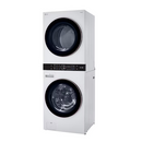 LG WashTower 4.5-cu ft Front load Washer and 7.4-cu ft Gas Dryer Stacked Laundry Center ( White )