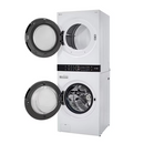 LG WashTower 4.5-cu ft Front load Washer and 7.4-cu ft Gas Dryer Stacked Laundry Center ( White )