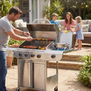 Antarctic Star 4-Burner 42000 BTU Stainless Steel Barbecue Propane Grill with Side Burner