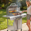 Antarctic Star 4-Burner 42000 BTU Stainless Steel Barbecue Propane Grill with Side Burner