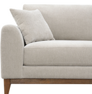Furniture of America Lurek Mid Century Modern 3-Piece Chenille Sofa Set