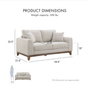 Furniture of America Lurek Mid Century Modern 3-Piece Chenille Sofa Set