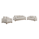 Furniture of America Lurek Mid Century Modern 3-Piece Chenille Sofa Set