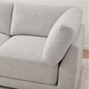 Aiden & Ivy Dayna 4-piece Fabric Modular Sectional - Light Gray