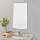 Style Selections 16-in x 26-in Surface/Recessed Mount Frameless Mirrored Rectangle Medicine Cabinet