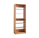 Klair Living Prosper 31" Portable closet Oak Solid Shelving Wood Closet System
