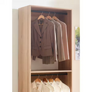 Prosper 32 in. W Oak Tower Unit 1-Shelf 2 Rods Wood Closet System