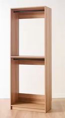 Prosper 32 in. W Oak Tower Unit 1-Shelf 2 Rods Wood Closet System