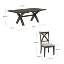 Bayside Furnishings Westen Dining Table and 6 Chairs