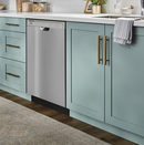 Whirlpool - 24 inch Front Control Built-In Dishwasher with Boost Cycle and 57 dBA - Stainless Steel