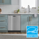 Whirlpool - 24 inch Front Control Built-In Dishwasher with Boost Cycle and 57 dBA - Stainless Steel