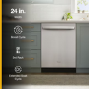 Whirlpool Eco Series 24-in Top Control Built-in Dishwasher - Stainless Steel
