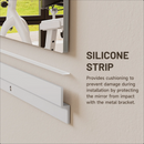 Rectangle Full Length Wall Mirror Home Gym Mirror Tempered Glass Mirror  36" x 72 (2 Pack)