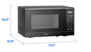 Midea 0.7-cu ft 700 -Watt Countertop Microwave (Black)