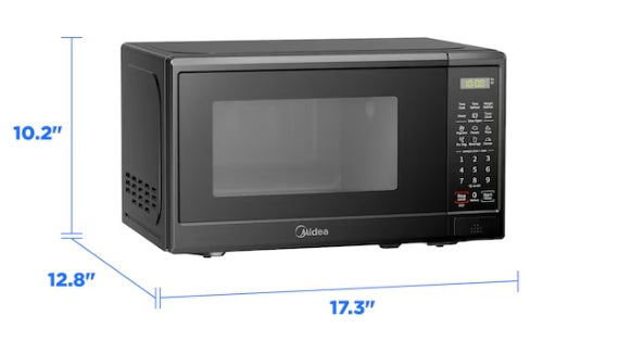 Midea 0.7-cu ft 700 -Watt Countertop Microwave (Black)