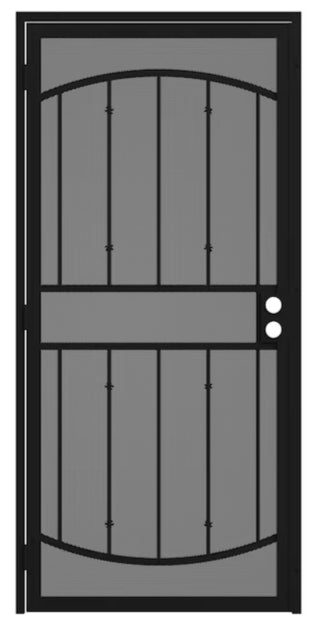 RELIABILT Gibraltar Max36" x 81" Brown Steel Surface mount Universal/Reversible Security Door
